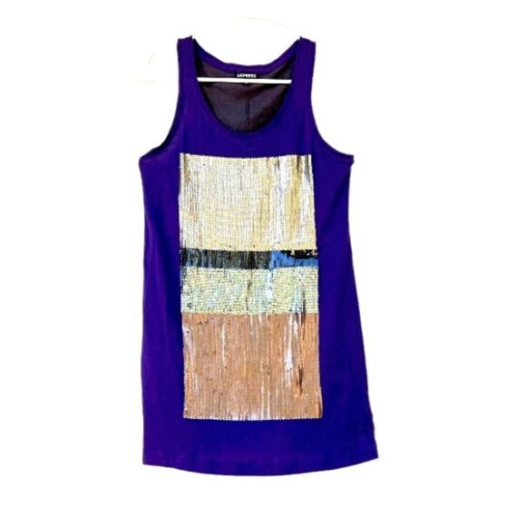 Express Sequin Tank Top - Picture 1 of 7
